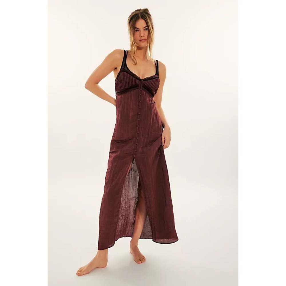 NWT Free People Brighter Days Maxi Slip Dress Sz XS